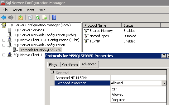 oledb sql server connection string